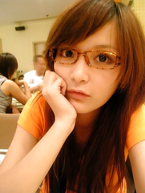 Nude Asian in Glasses
